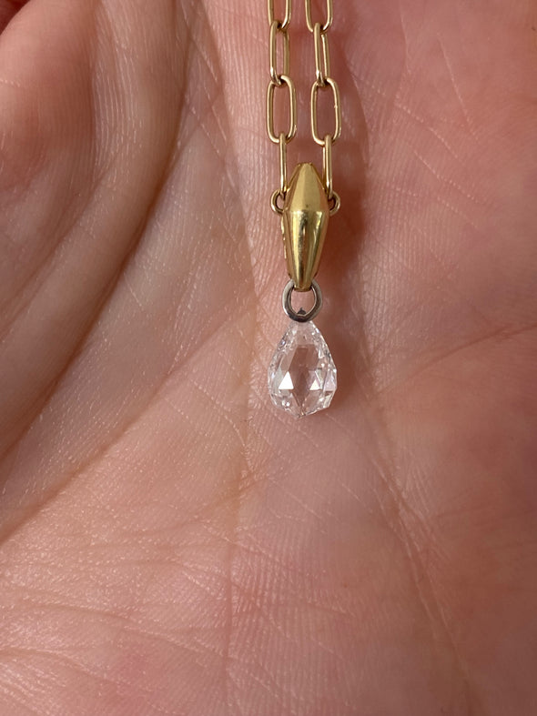 Thesis Diamond Briolette Pendant