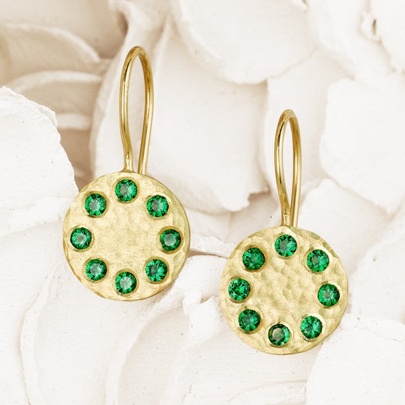 Sundial Tsavorite Earrings