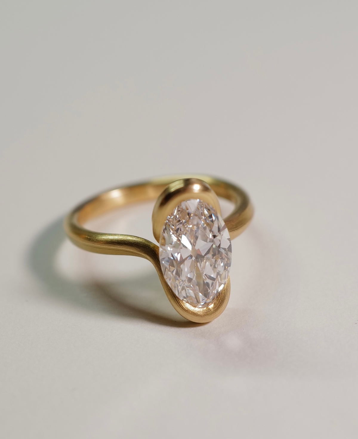 Leen Heyne x Thesis Moval Cut Diamond Ring