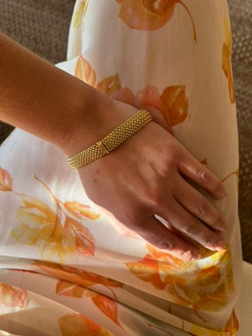 Vintage Tiffany & Co. Mesh 18 Karat Gold Bracelet