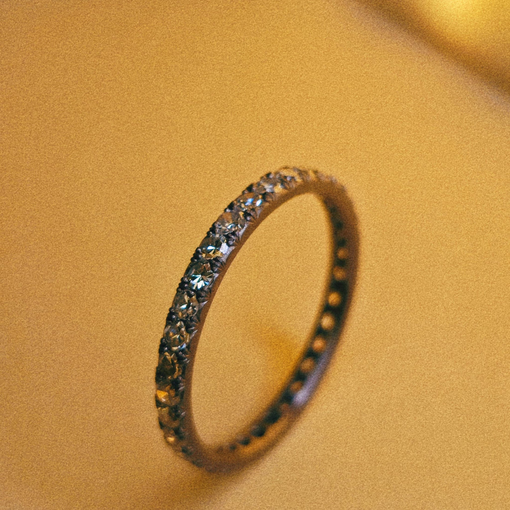 Andrea Capello Diamond Tantalum Eternity Ring