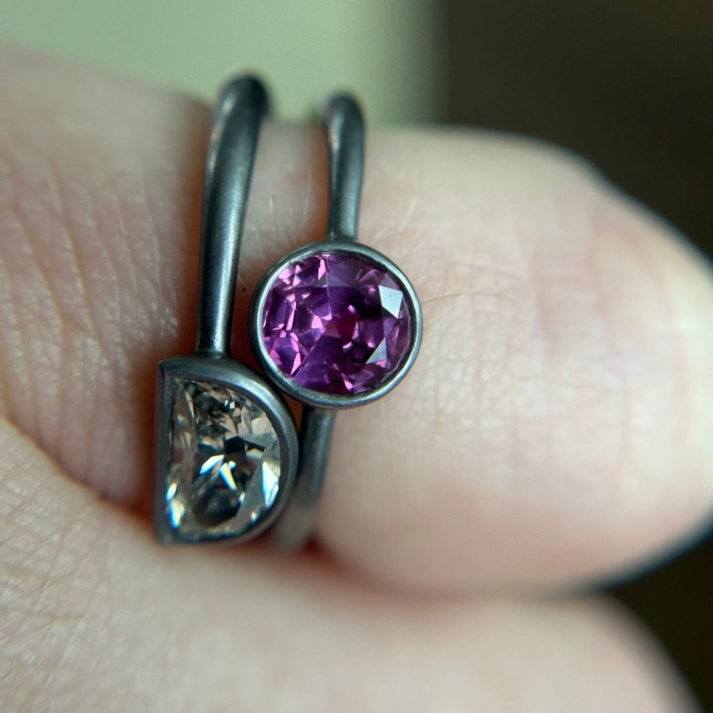 Andrea Capello Tantalum Magenta Sapphire Ring