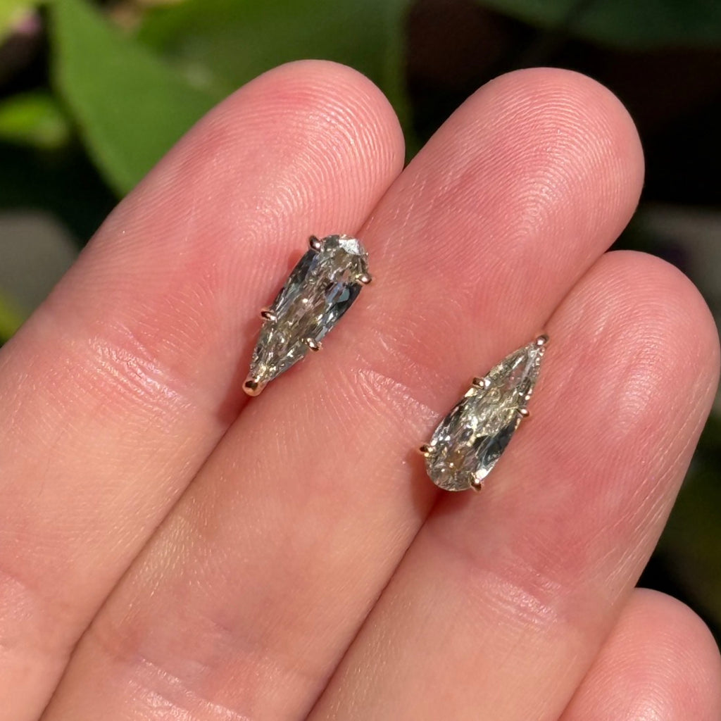 Pear Diamond Studs