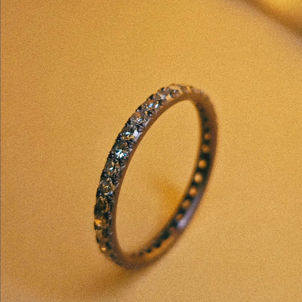 Andrea Capello Diamond Tantalum Eternity Ring