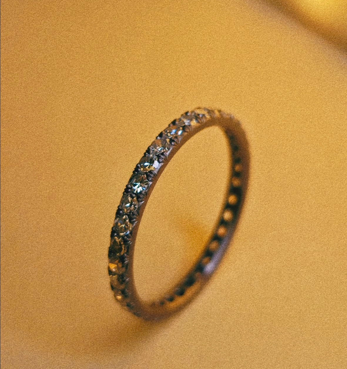Andrea Capello Diamond Tantalum Eternity Ring