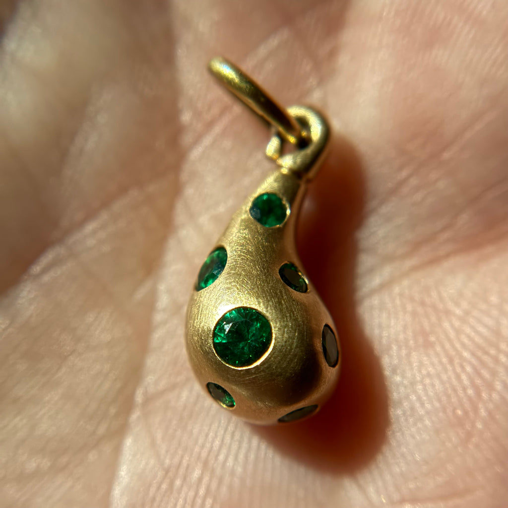 Andrea Capello Sparkle Droplet Pendant