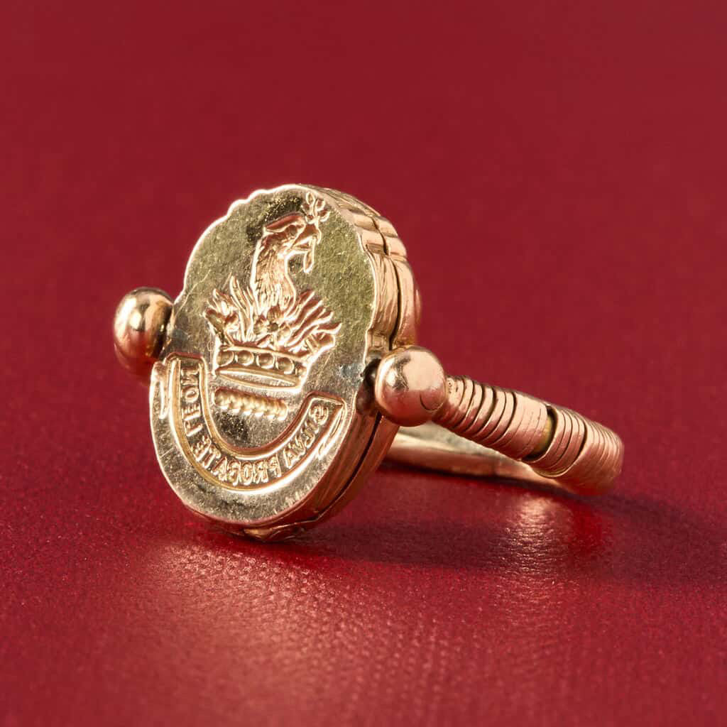 Antique Egyptian Revival Scarab Locket Ring
