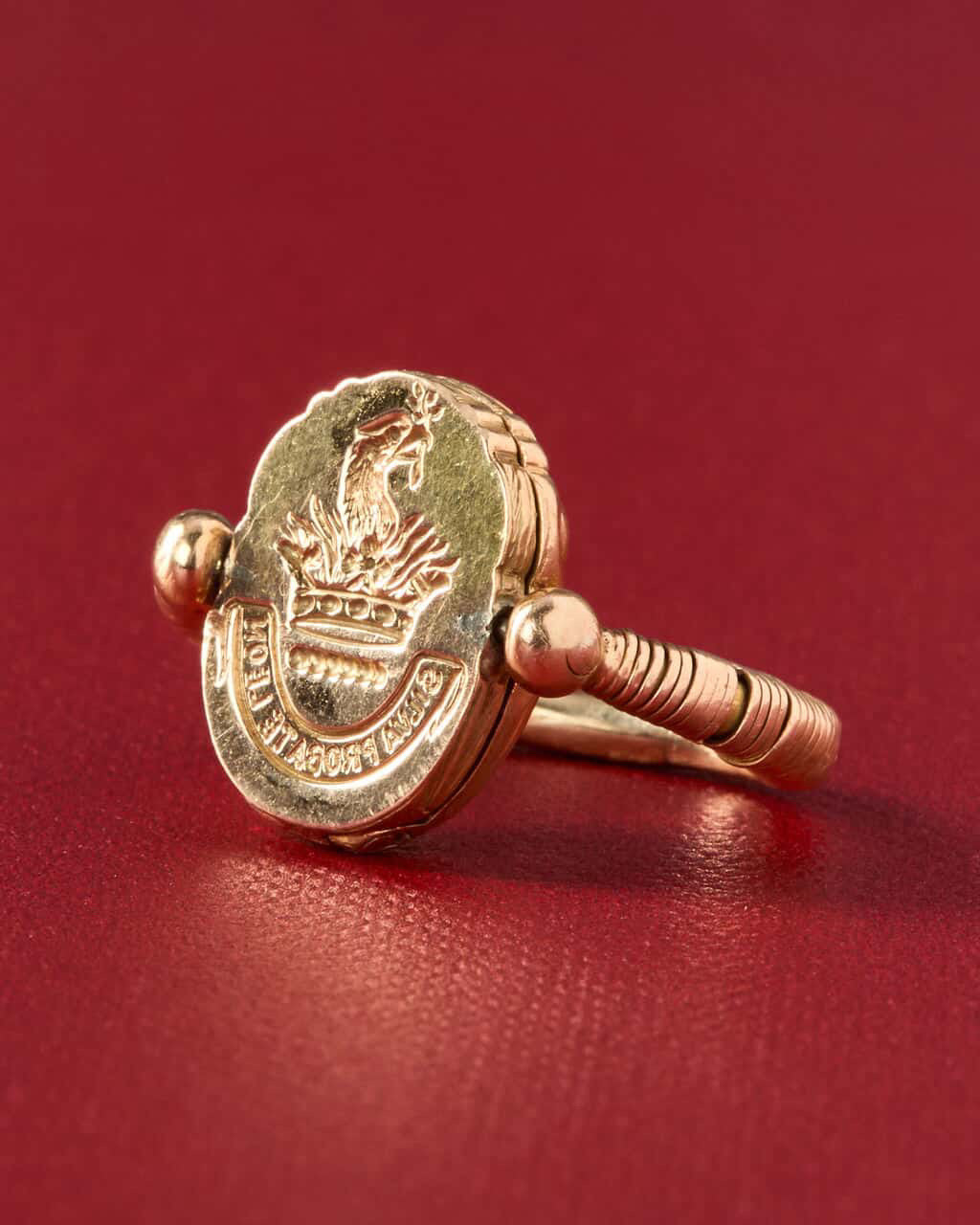 Antique Egyptian Revival Scarab Locket Ring