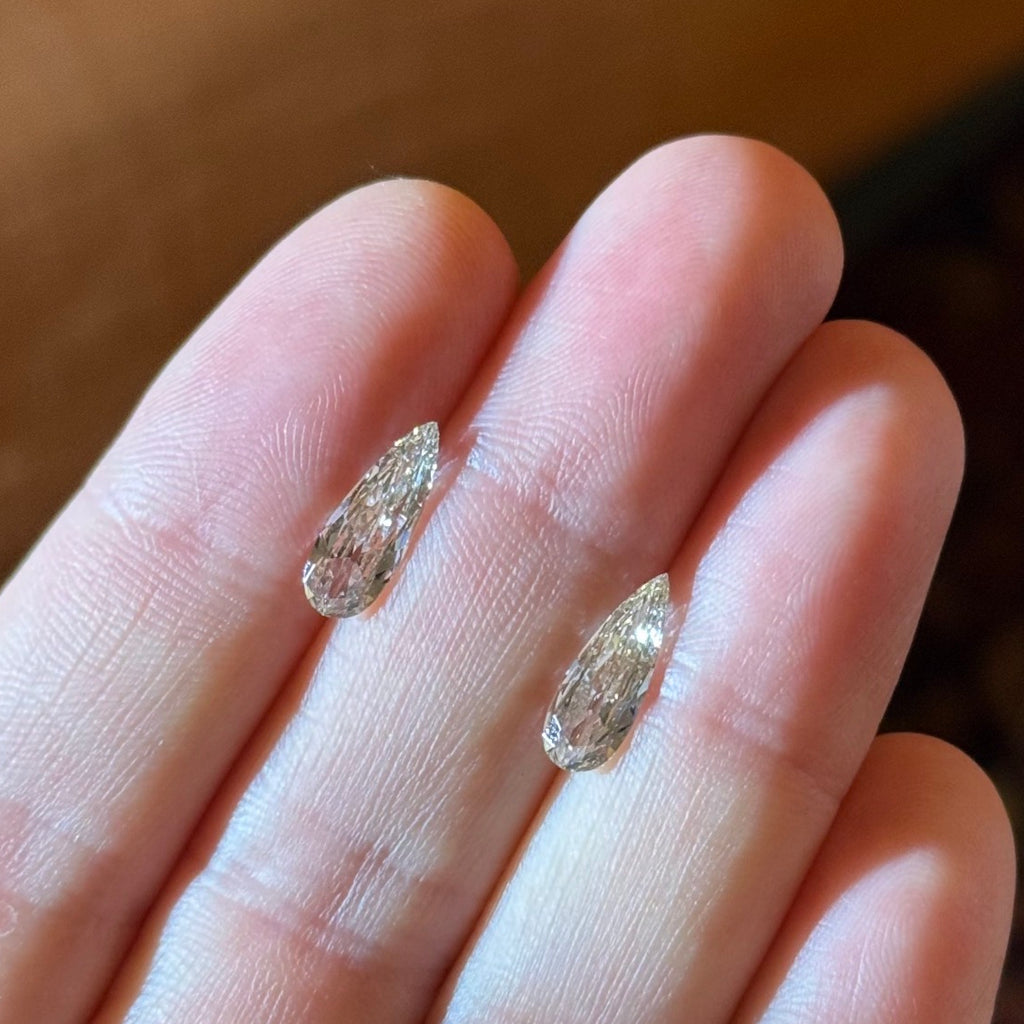 Pear Diamond Studs