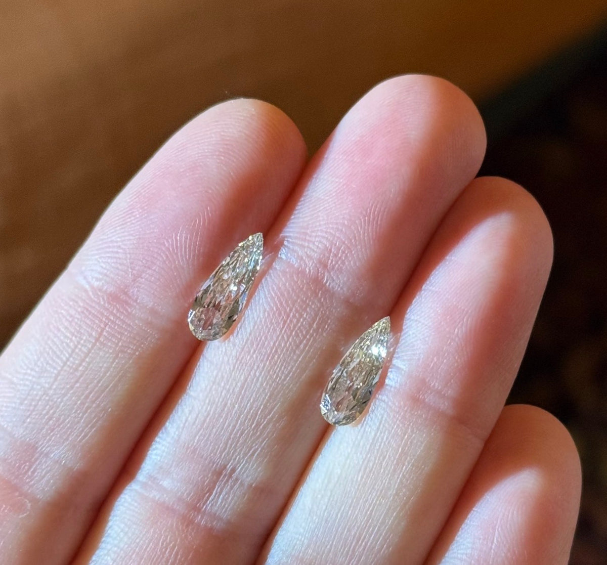 Pear Diamond Studs