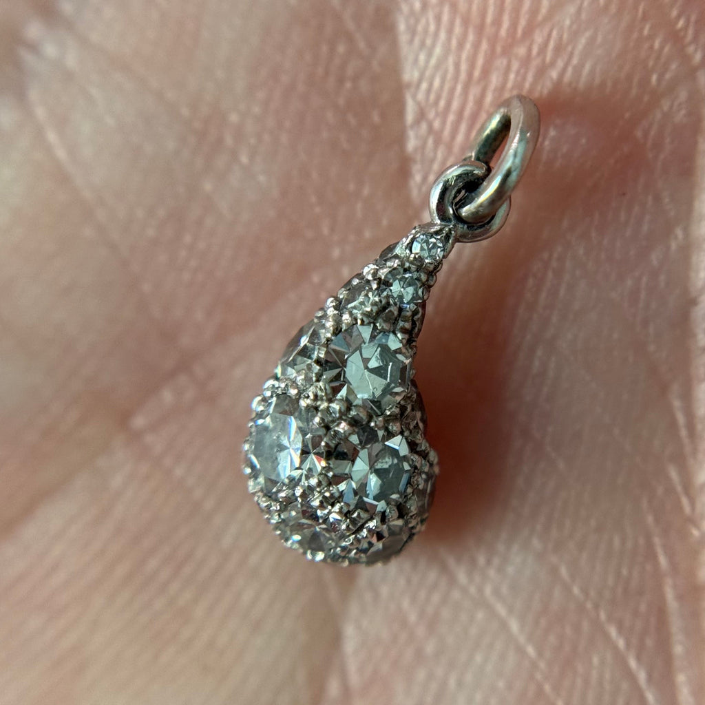 Andrea Capello Diamond Pavé Teardrop Pendant