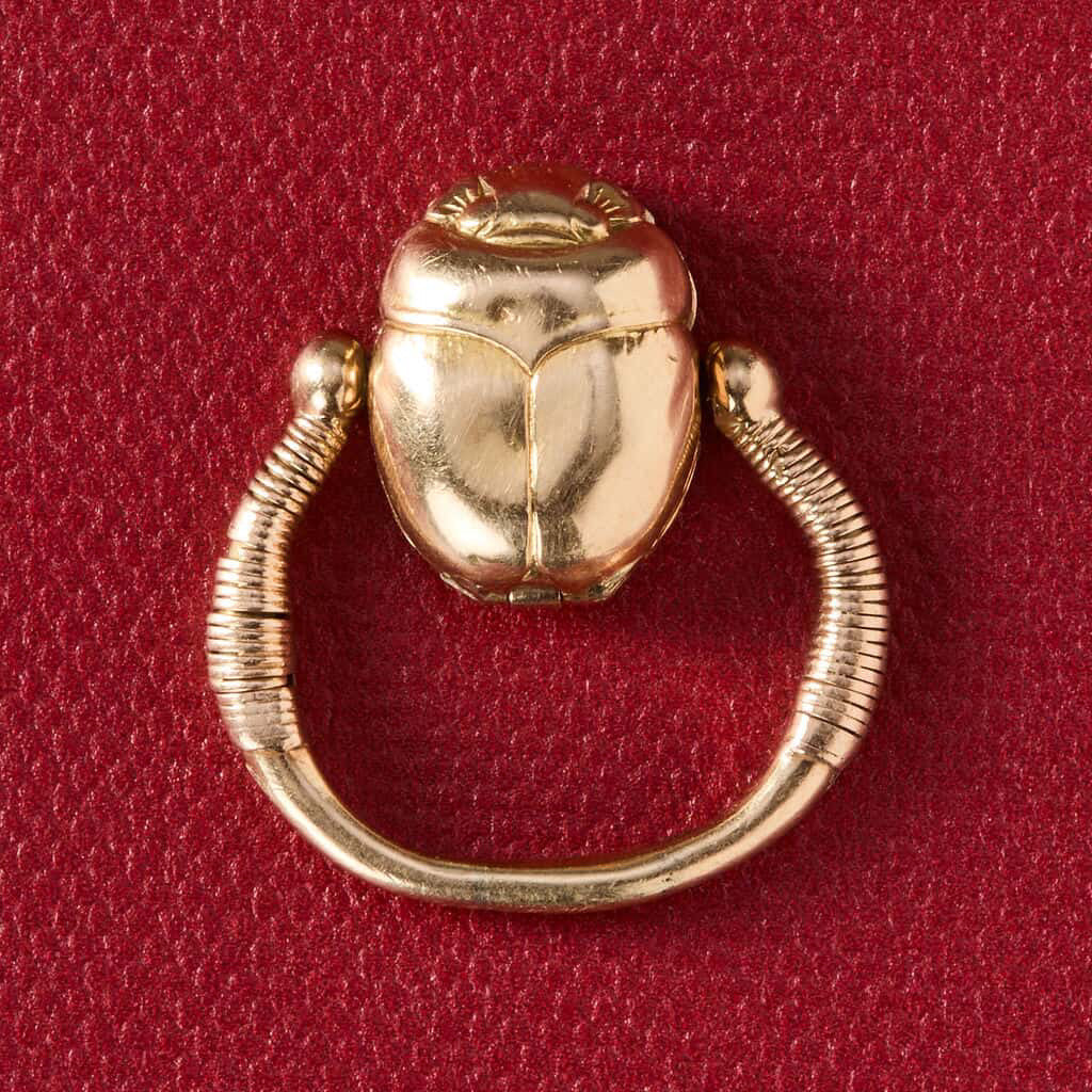 Antique Egyptian Revival Scarab Locket Ring