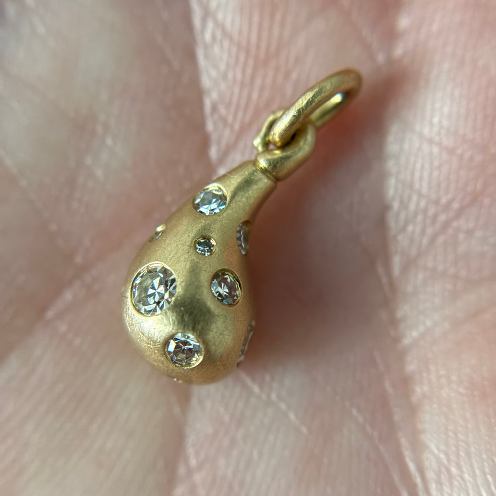 Andrea Capello Diamond Teardrop Pendant