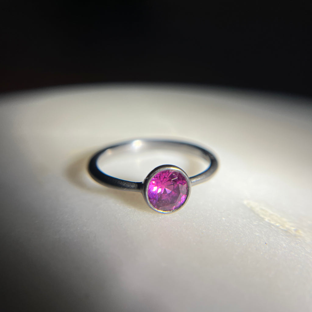 Andrea Capello Tantalum Magenta Sapphire Ring
