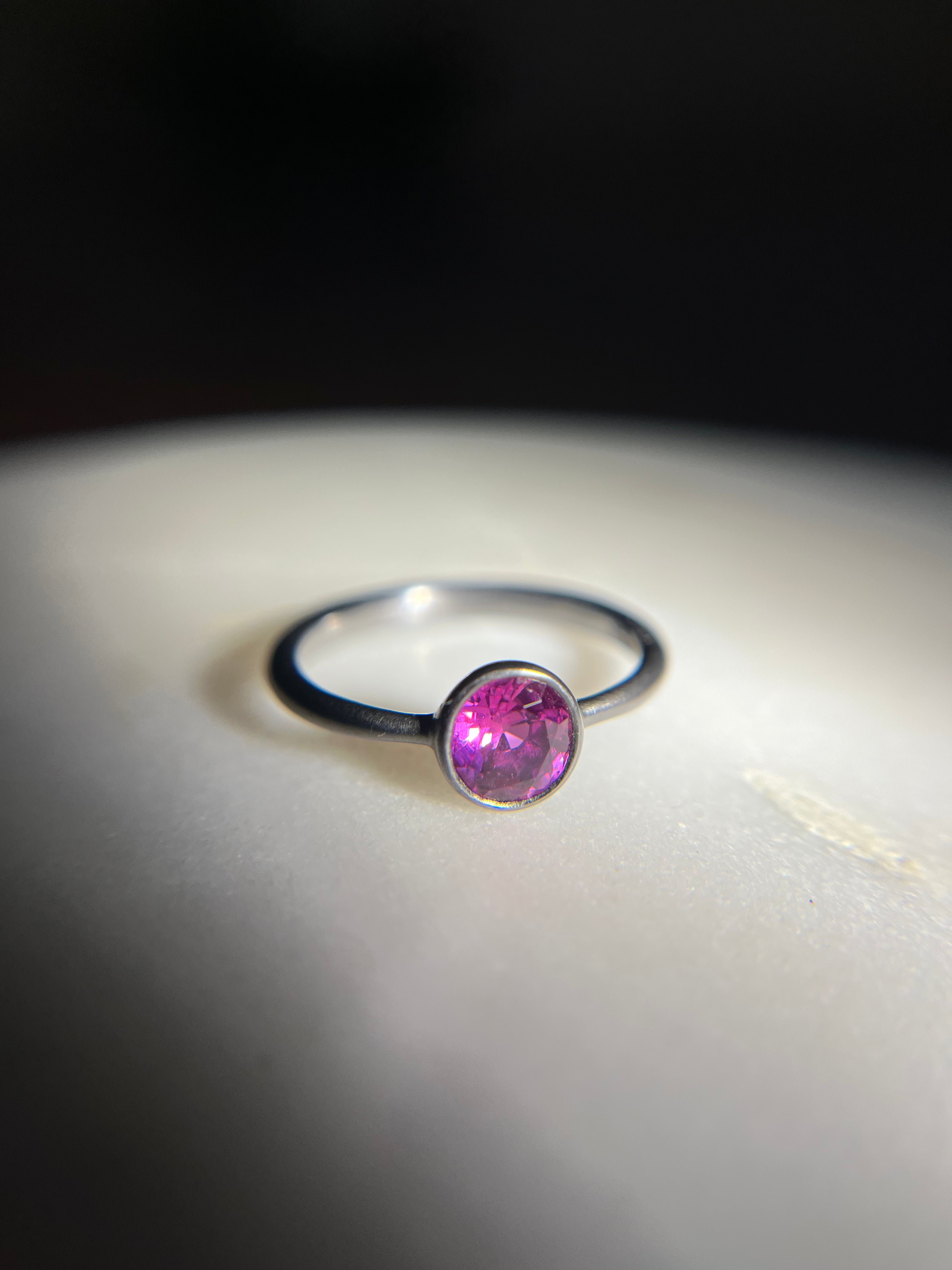 Andrea Capello Tantalum Magenta Sapphire Ring