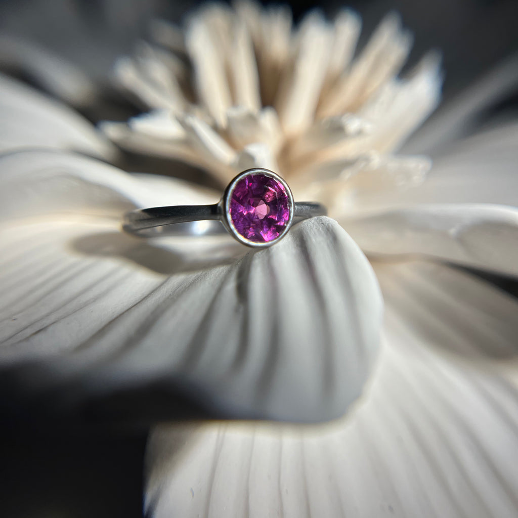 Andrea Capello Tantalum Magenta Sapphire Ring