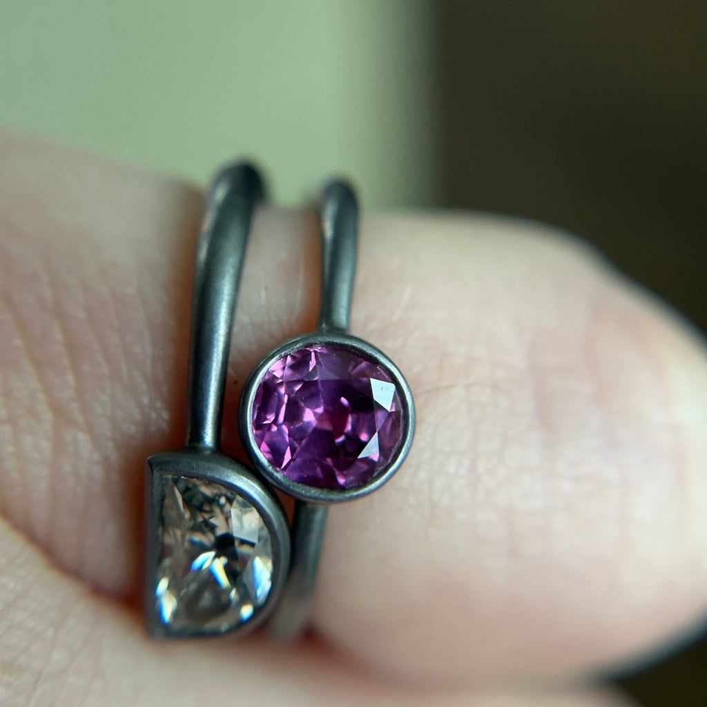 Andrea Capello Tantalum Magenta Sapphire Ring