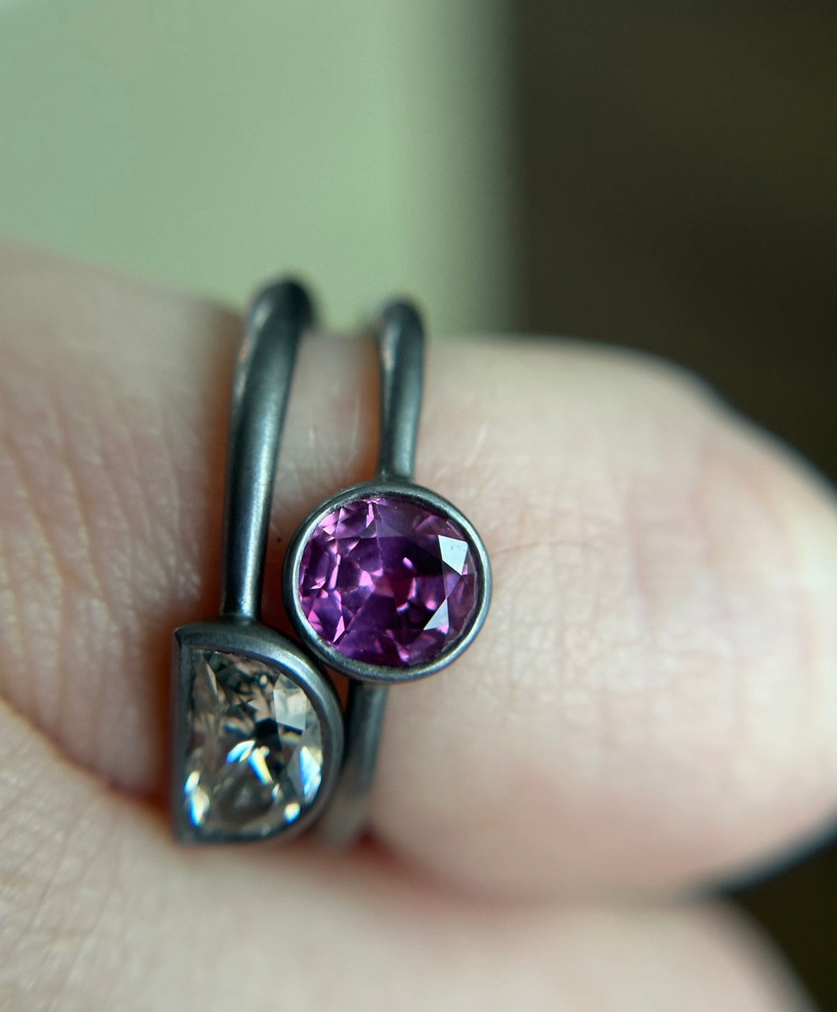 Andrea Capello Tantalum Magenta Sapphire Ring