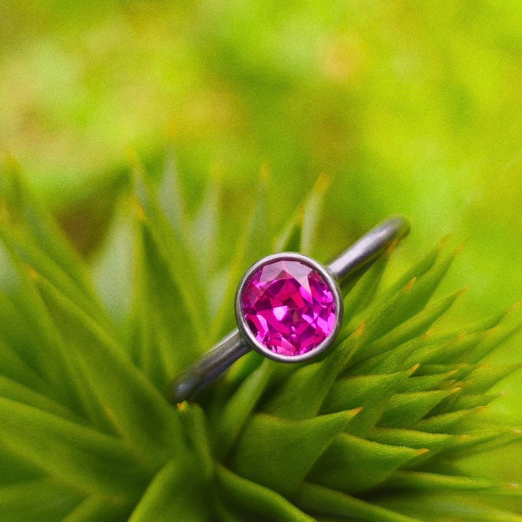 Andrea Capello Tantalum Magenta Sapphire Ring