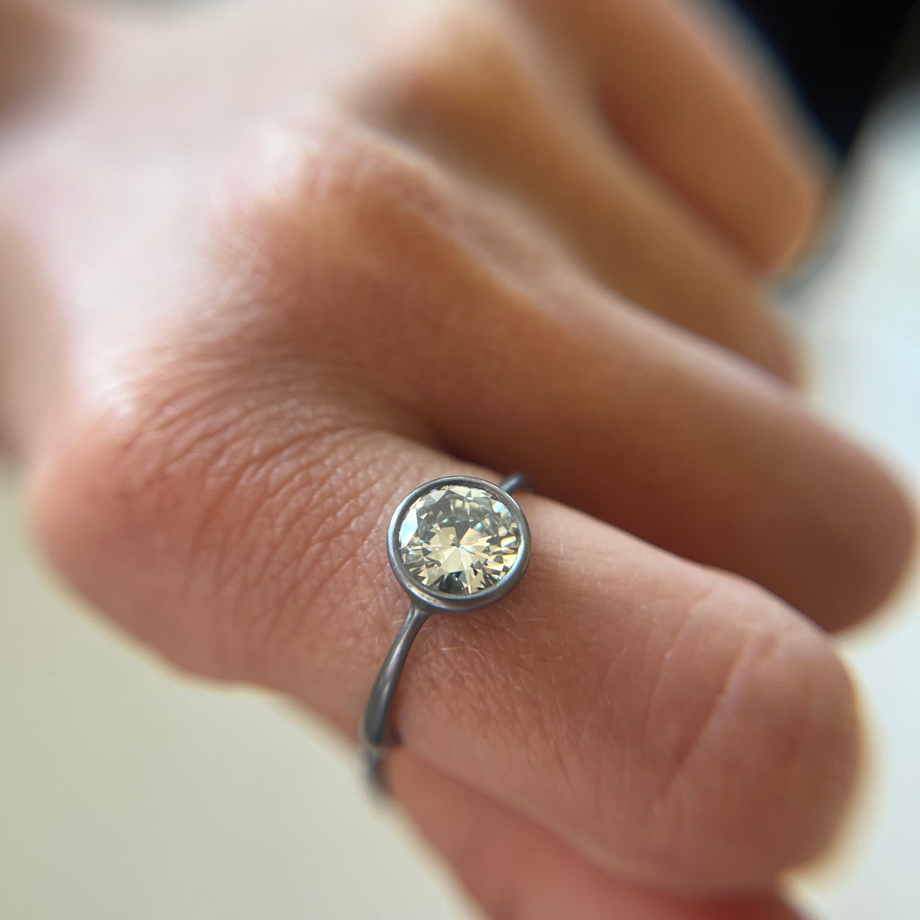 Andrea Capello Tantalum Diamond Ring