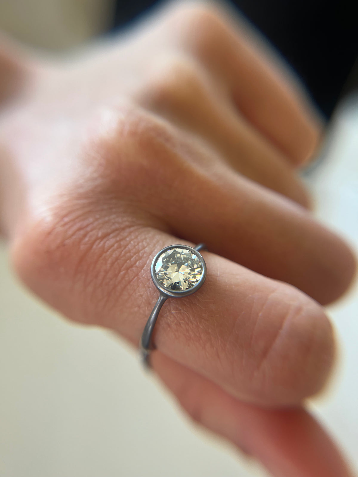 Andrea Capello Tantalum Diamond Ring