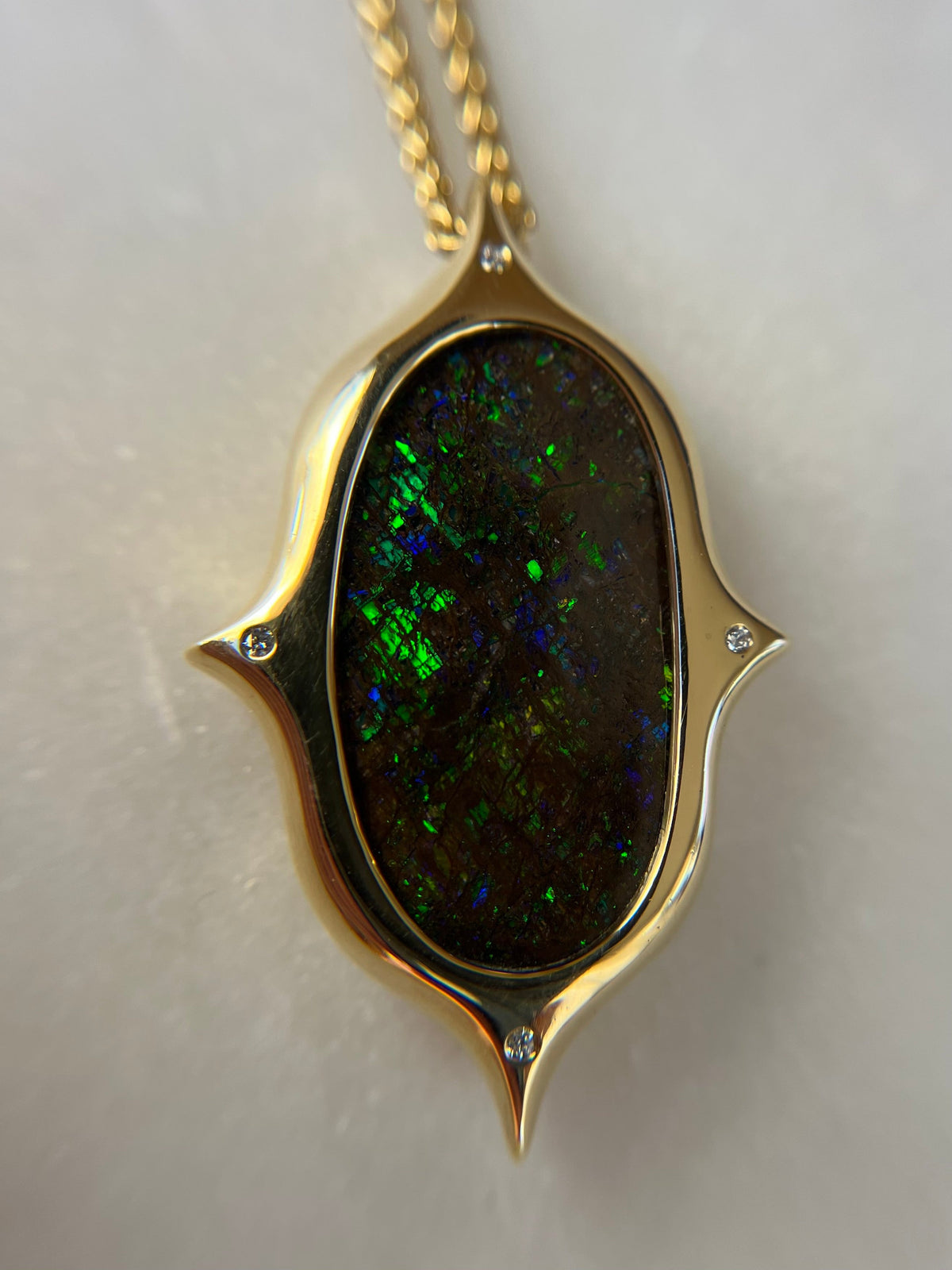 Thesis Australian Boulder Opal Neclace