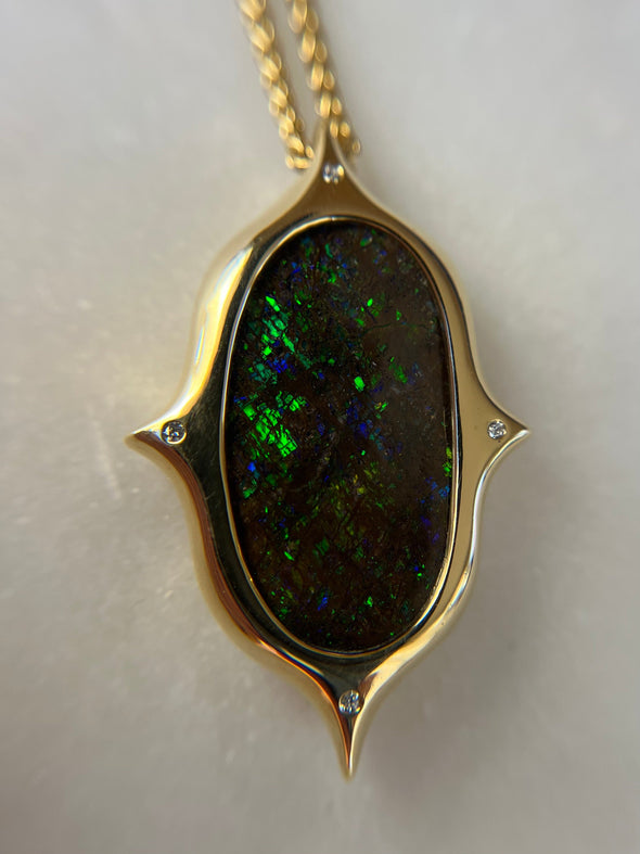 Thesis Australian Boulder Opal Neclace