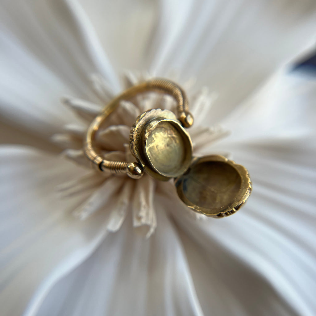 Antique Egyptian Revival Scarab Locket Ring