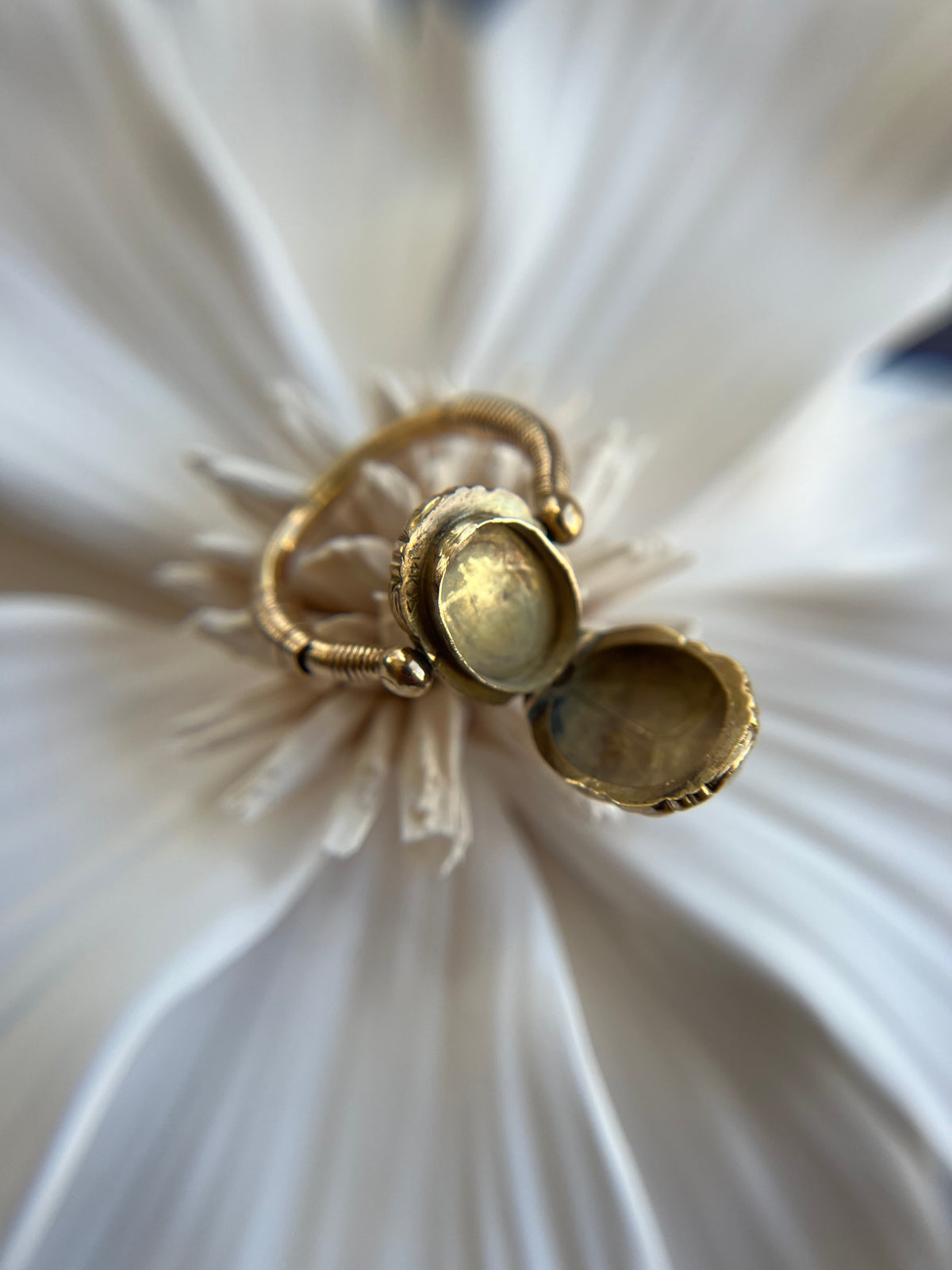 Antique Egyptian Revival Scarab Locket Ring