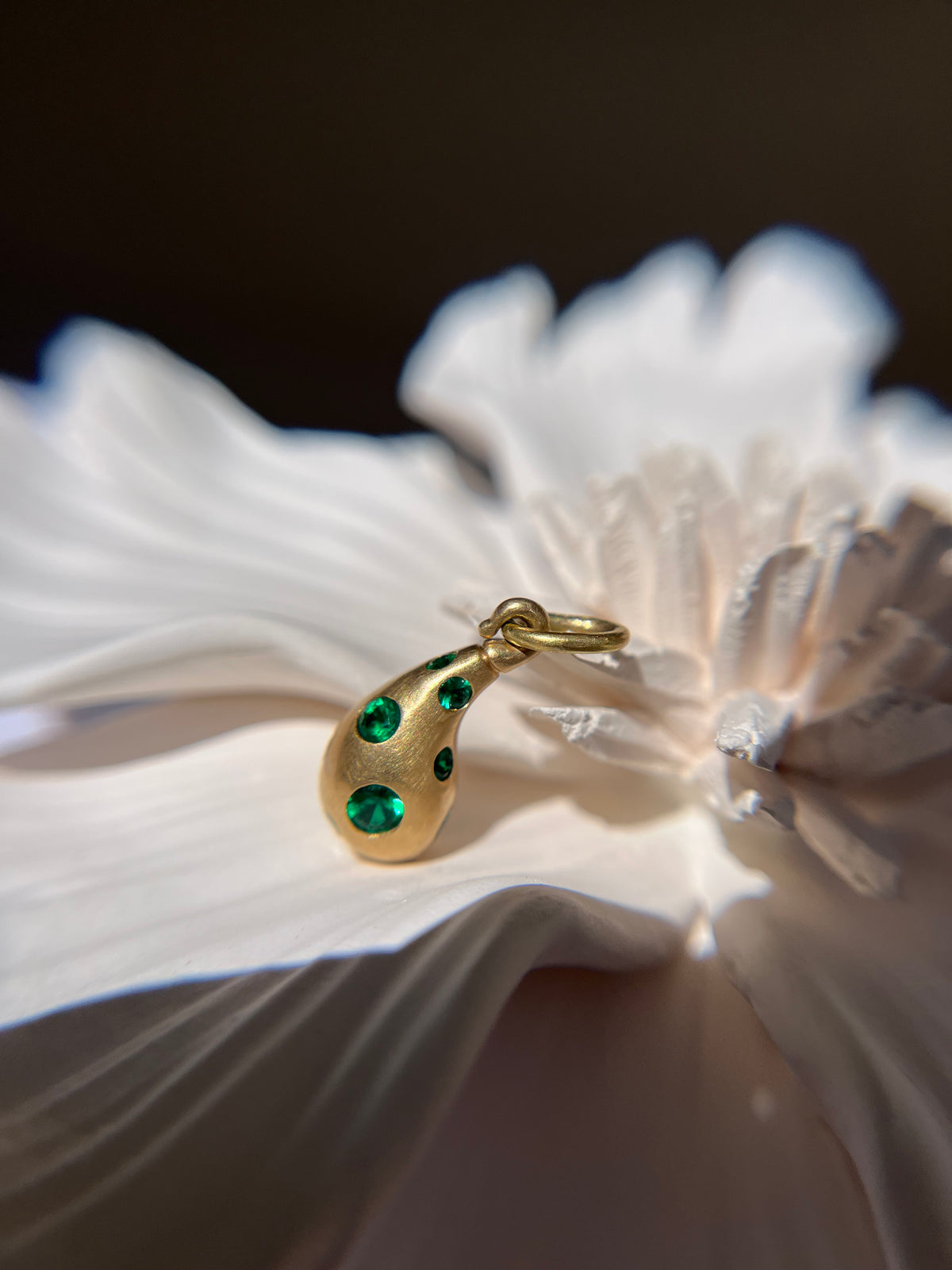 Andrea Capello Sparkle Droplet Pendant