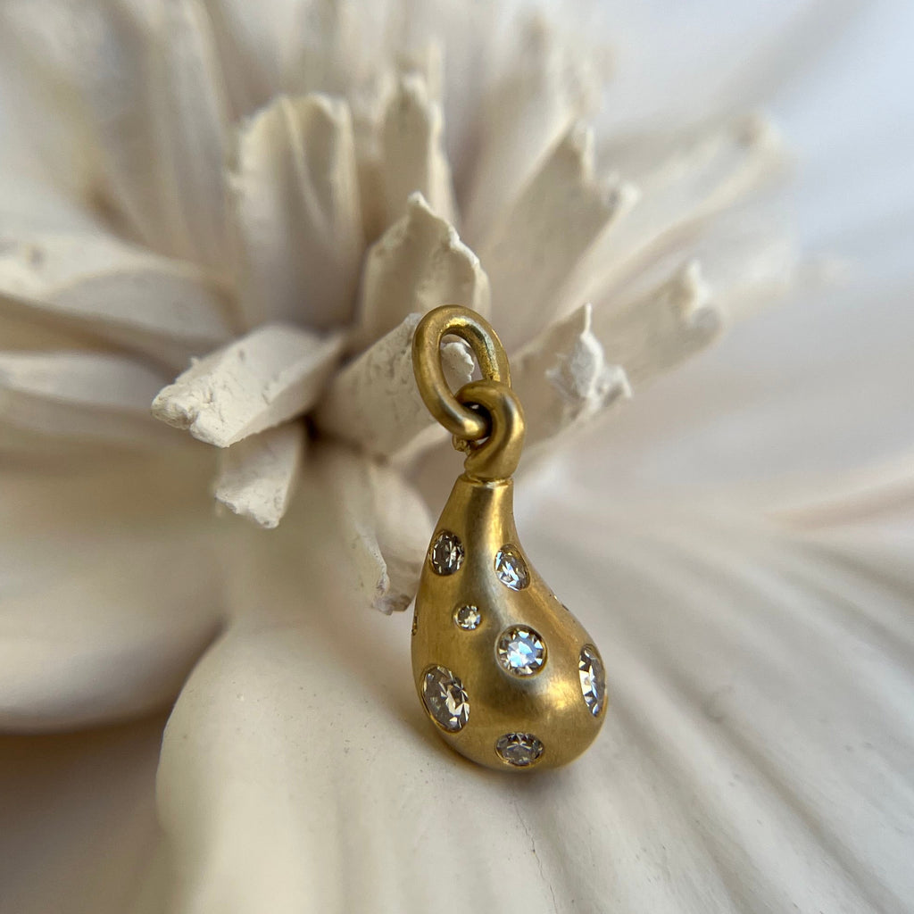 Andrea Capello Diamond Teardrop Pendant