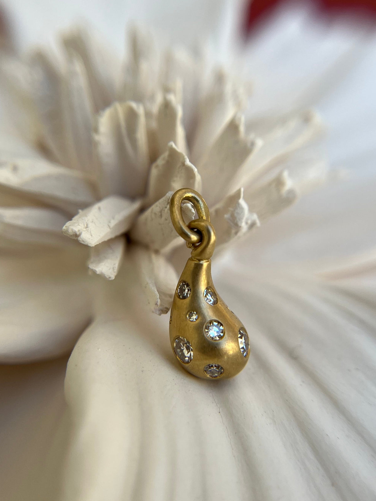 Andrea Capello Diamond Teardrop Pendant