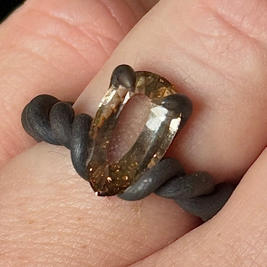 Leen Heyne Shield Cut Champagne Diamond Ring