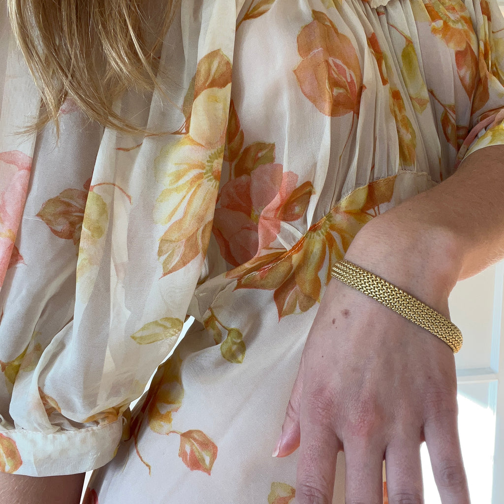 Vintage Tiffany & Co. Mesh 18 Karat Gold Bracelet