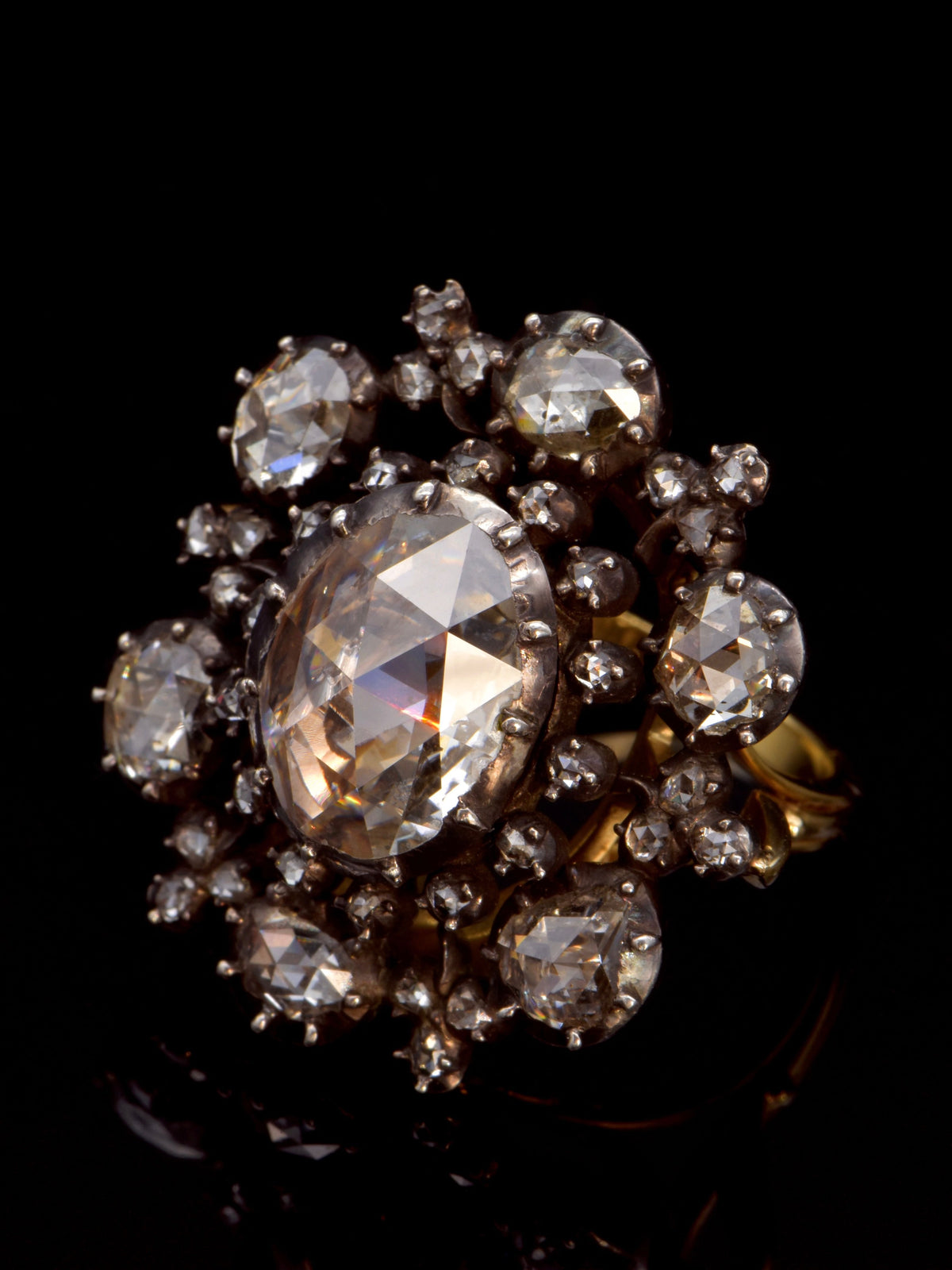 Antique Georgian Rose Cut Diamond Ring