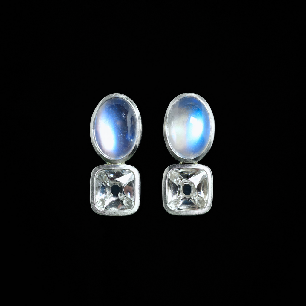 Jackson Krisky Moonstone Diamond Doublé Earrings