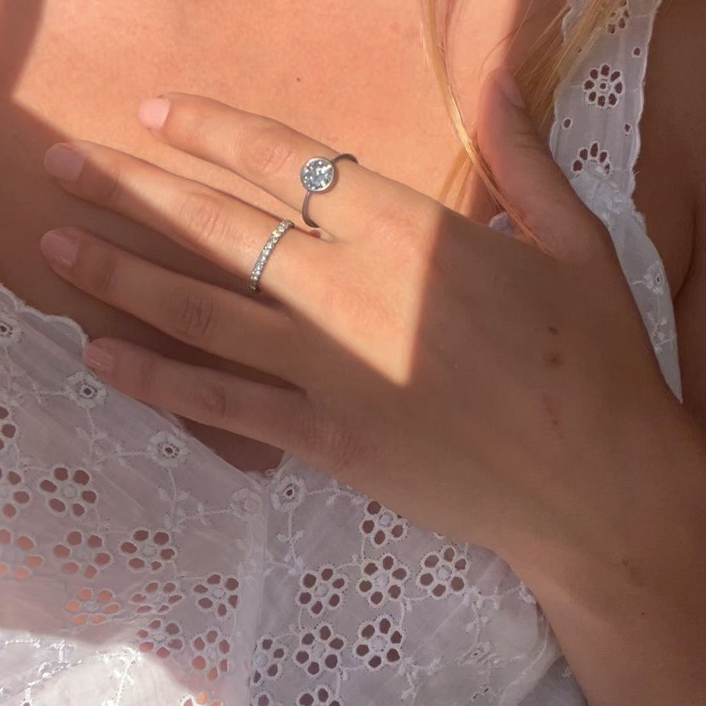 Andrea Capello Diamond Tantalum Eternity Ring