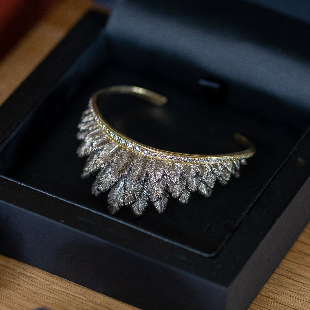 Duffy x Thesis Feather Cuff Bracelet