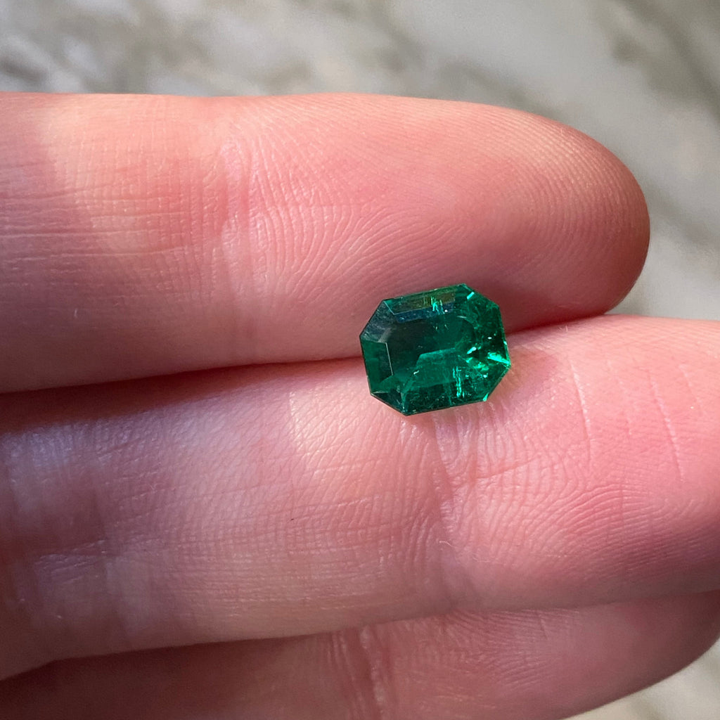 Colombian Emerald Octagon- 1.17 carats- AGL Insignificant Oil
