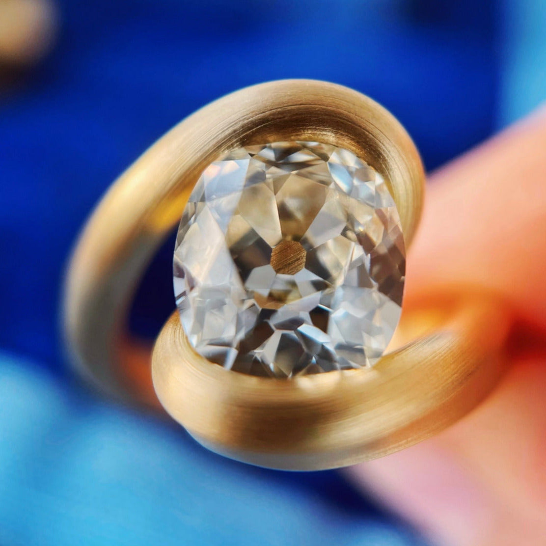 Leen Heyne x Thesis Cushion Cut Diamond Ring