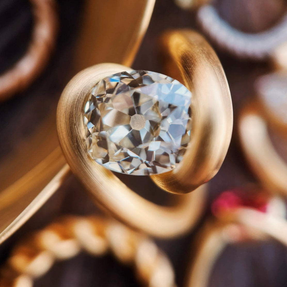 Leen Heyne x Thesis Cushion Cut Diamond Ring