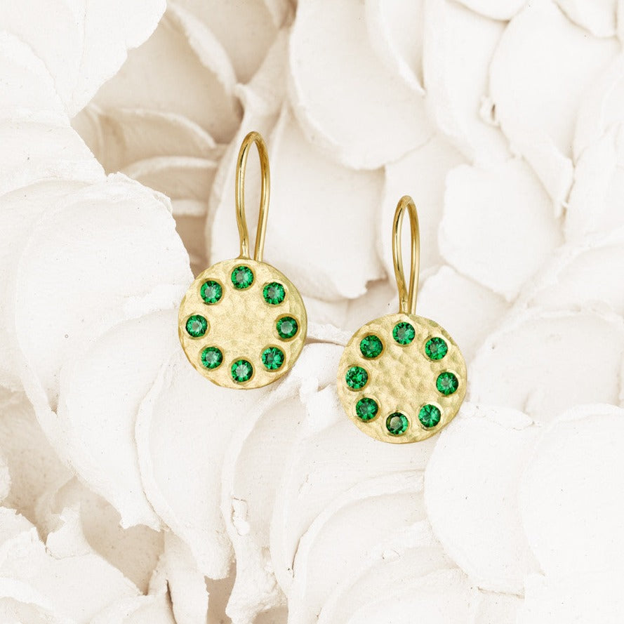 Sundial Tsavorite Earrings