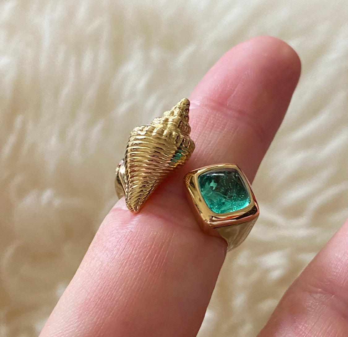 Thesis Gold Shell Ring