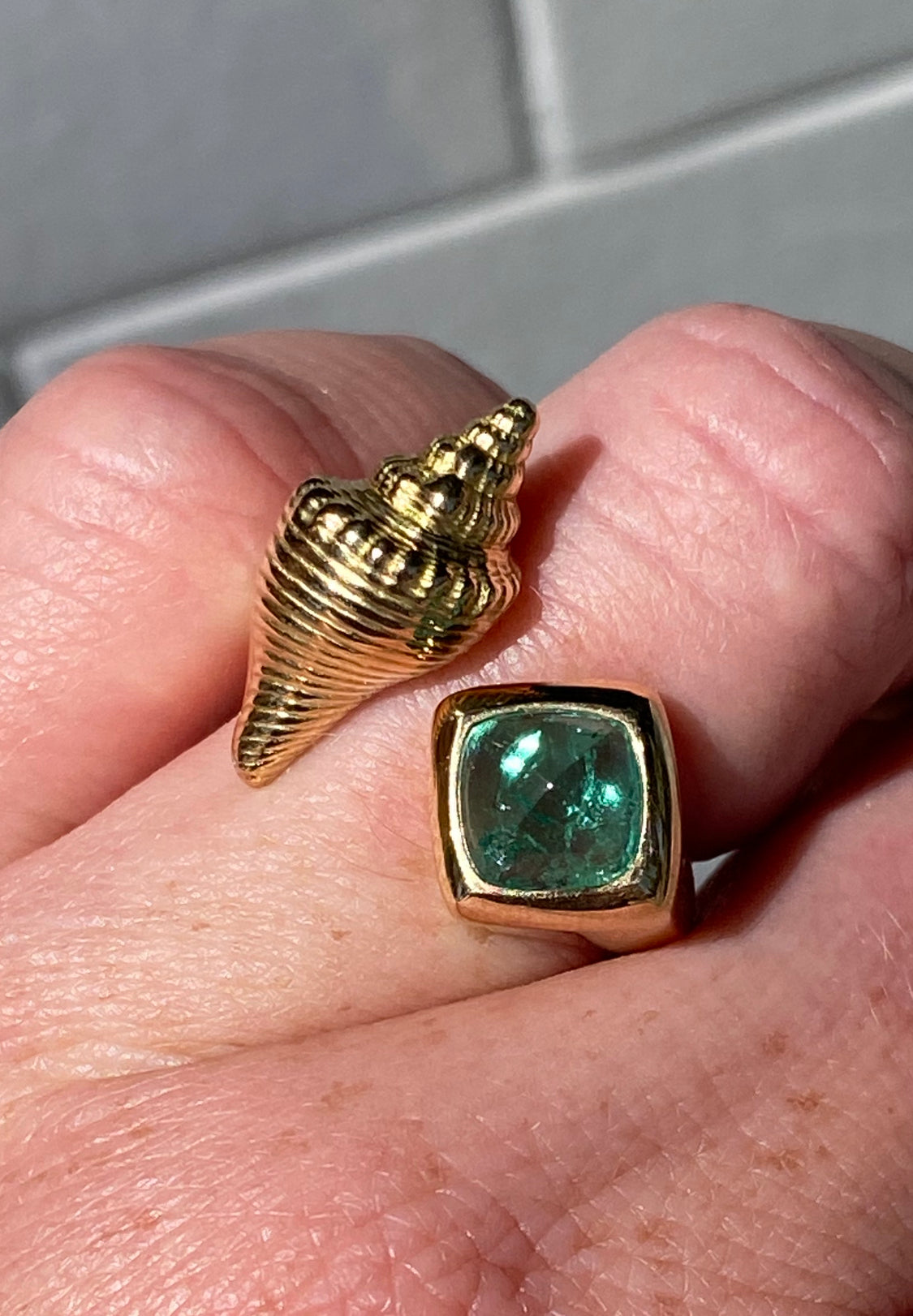 Thesis Gold Shell Ring